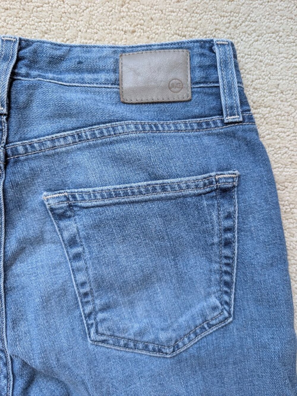 AG sz 24 Ex-boyfriend 17 years Slouchy Slim light blue Jeans Adriano Goldschmied - Picture 5 of 11